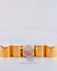 24mm Gold-White Press Caps