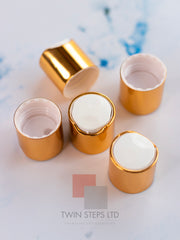 24mm Gold-White Press Caps