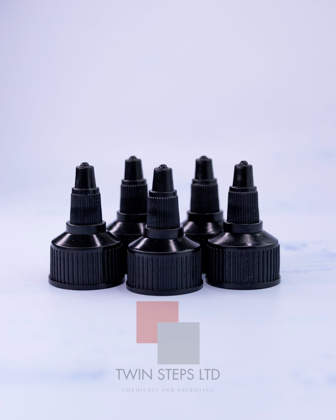 24mm Black Twist Applicator Caps